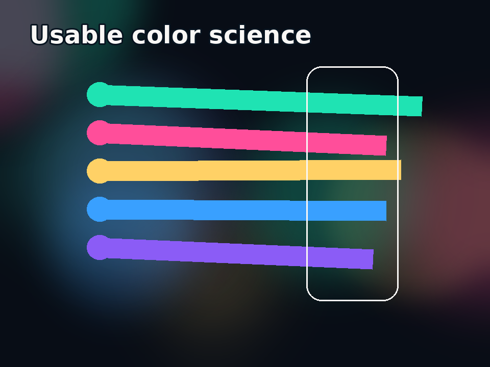 Make color science usable